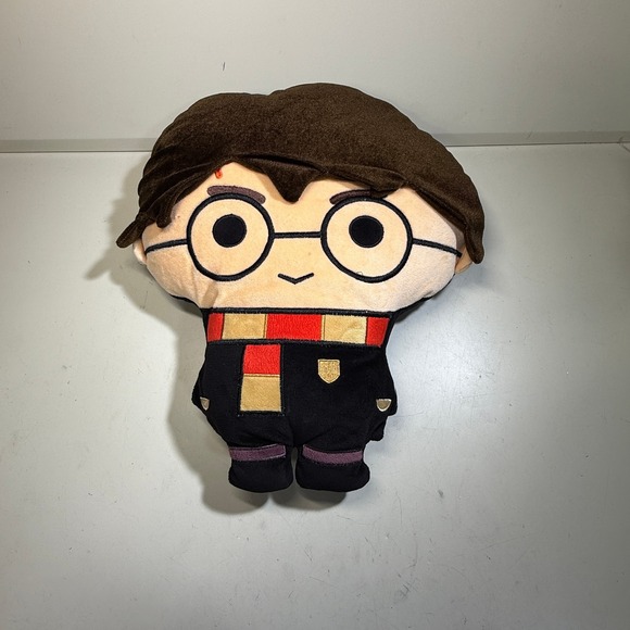 Other - Harry Potter Chibi Plush Pillow Wizarding World Gryffindor Scarf Black Brown 15"